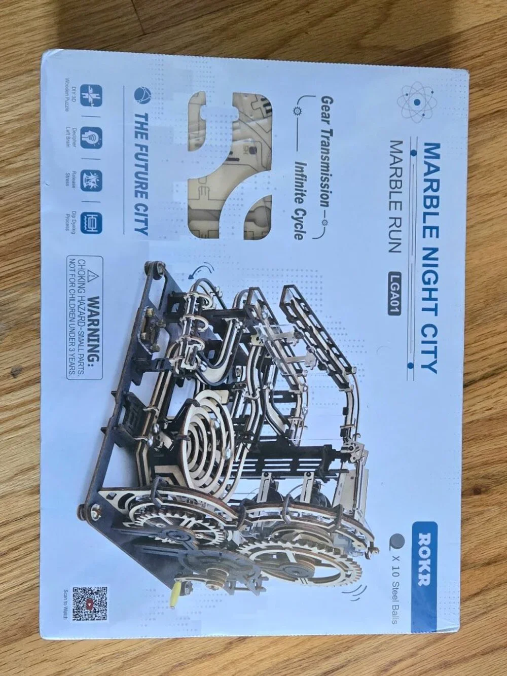NIB - ROKR 3D Wooden Puzzles for Adults Marble Run Model Building Kit(LGA01)